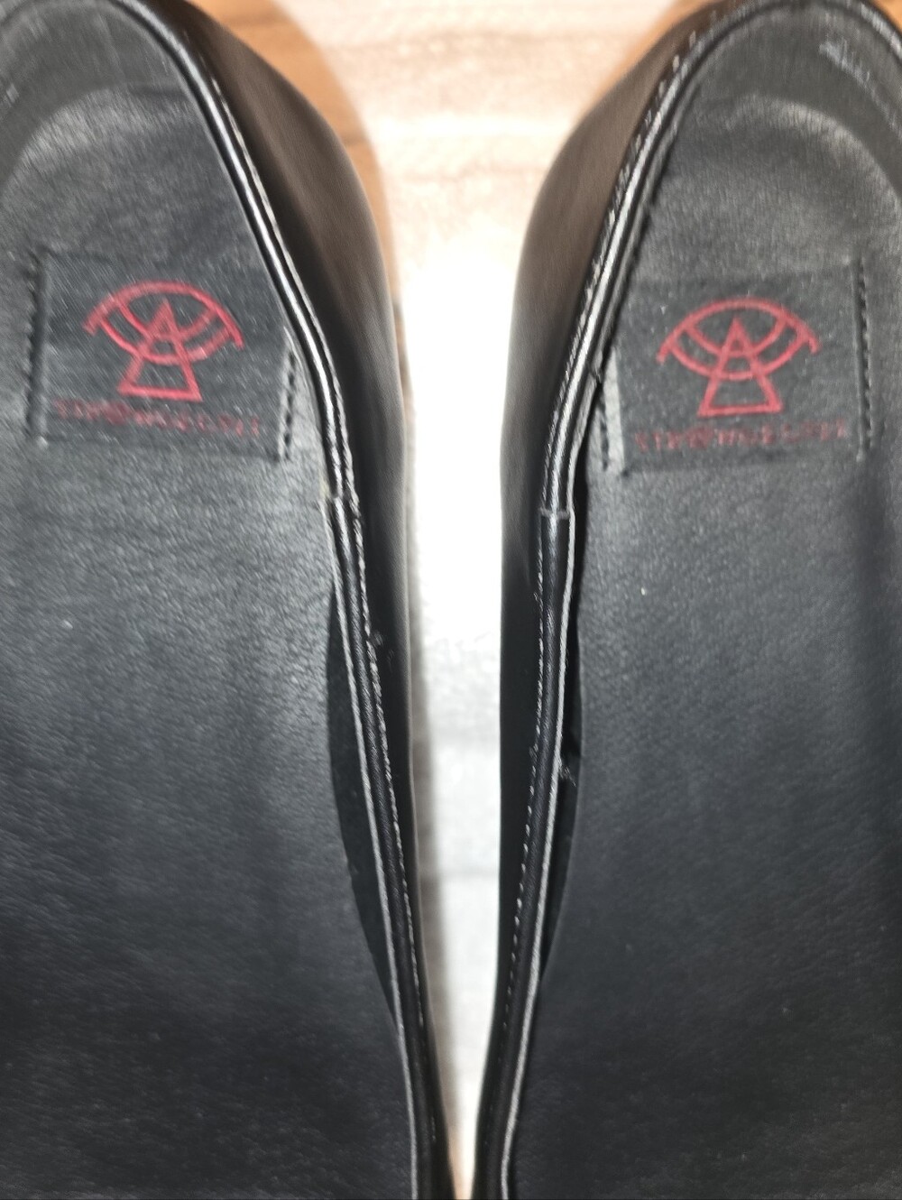 Strange Cvlt Lydia Coffin Flats Black Vegan Leather Cross Goth Size 8 NWOT - Picture 2 of 7